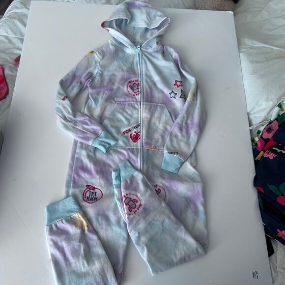 Cat & Jack Girls' Union Suit Sleeper Size Medium (7/8) - Picture 5 of 5